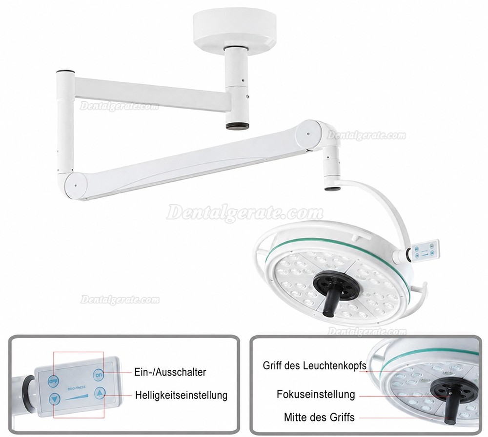 108W Decken-LED Schattenlose Lampe Chirurgische medizinische Untersuchungsleuchte KWS KD-2036D-2